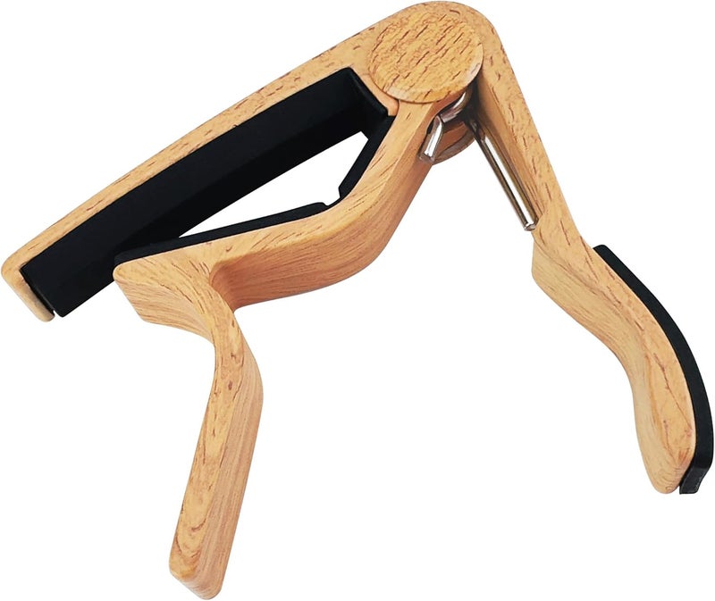 Wingo Guitar Capo for Acoustic and Electric Guitar with 5 Picks, Burlywood - Image 5